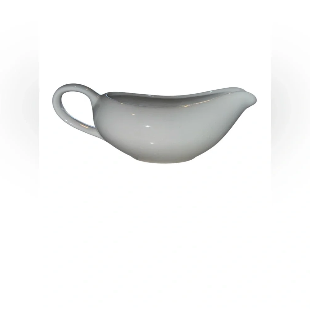 Pier 1 White Ceramic Serveware Gravy Boat